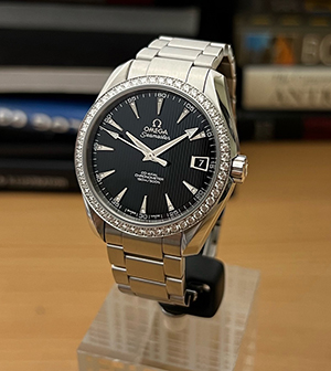 Omega Seamaster Aqua Terra 150M Co-Axial Diamond Bezel & Dial Wristwatch