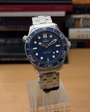 BLUE Omega Seamaster Diver 300M Co-Axial Wristwatch
