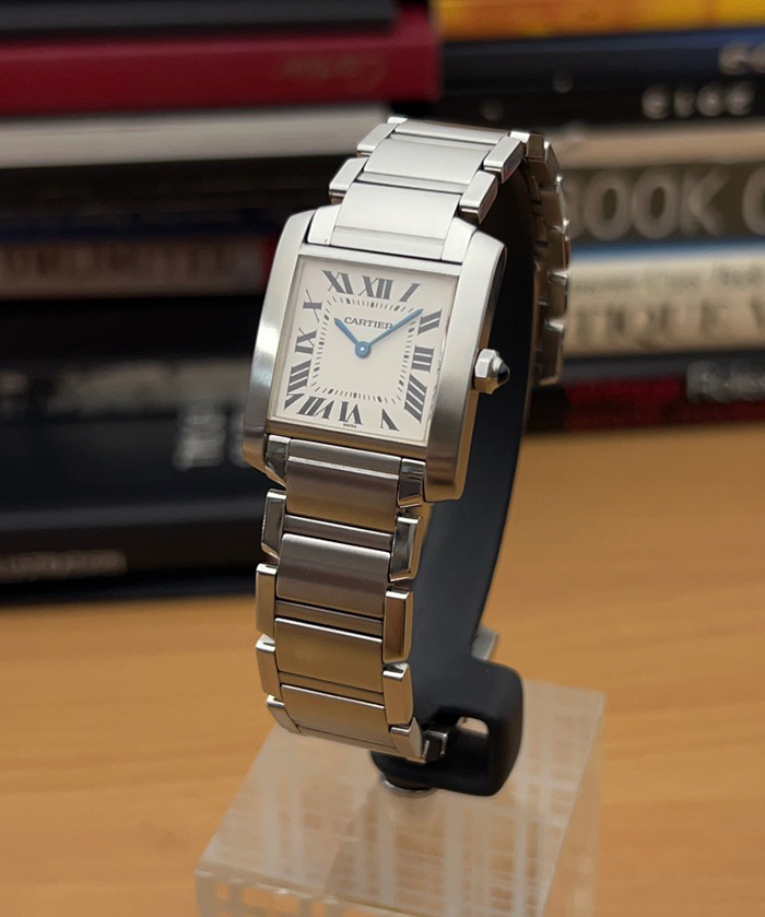 Ladies' Cartier Tank Francaise Midsize Quartz Wristwatch Ref. W51003Q3