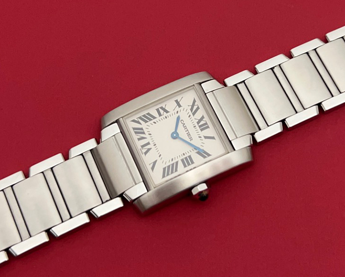 Ladies' Cartier Tank Francaise Midsize Quartz Wristwatch Ref. W51003Q3