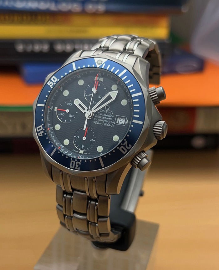 Omega Seamaster Titanium 300M Chronograph Diver Wristwatch Ref. 2298.80