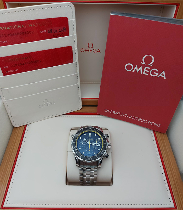 Omega Seamaster Diver 300M Co-Axial Chronograph Wristwatch Ref. 212.30.44.50.01.002