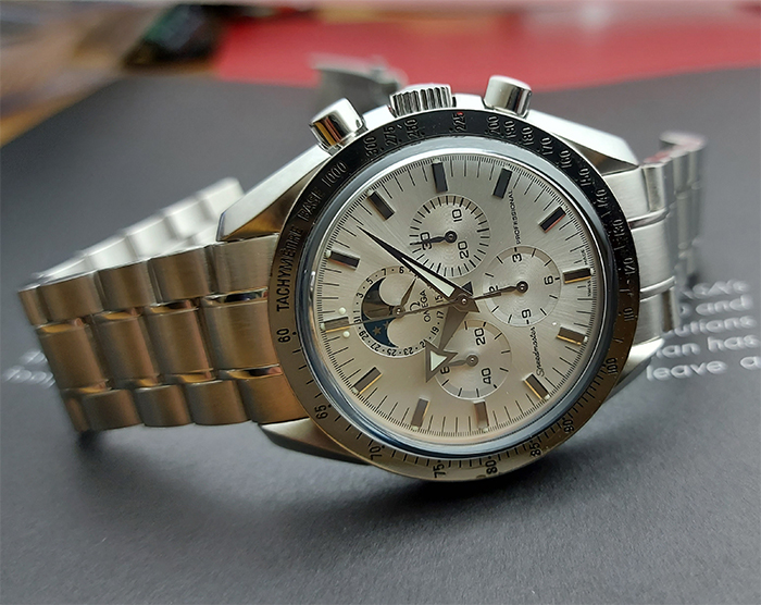 Omega Speedmaster Professional Moonphase Silver Dial - European Edition Ref. 3575.30