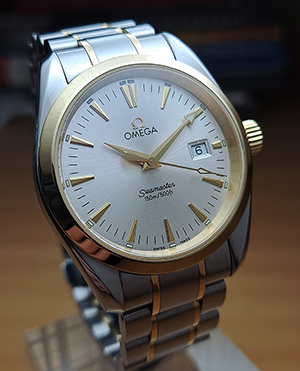 Omega Seamaster YG/SS Aqua Terra Quartz Wristwatch Ref. 2318.30