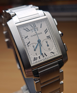 Cartier Tank Francaise Chronograph Wristwatch. Ref. W51024Q3