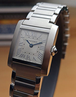 Ladies' Small Cartier Tank Francaise Quartz Wristwatch Ref. WSTA0065