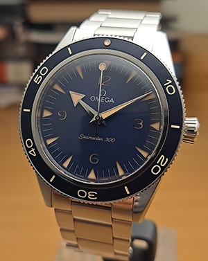 BLUE Omega Seamaster 300 Co-Axial Wristwatch Ref. 234.30.41.21.03.001