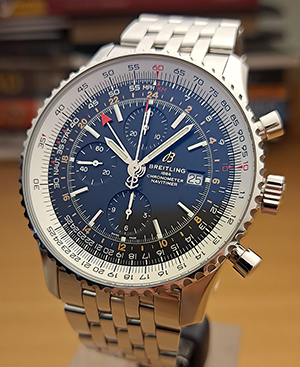 XL Breitling 1884 Chronometre Navitimer World Wristwatch Ref. A24322