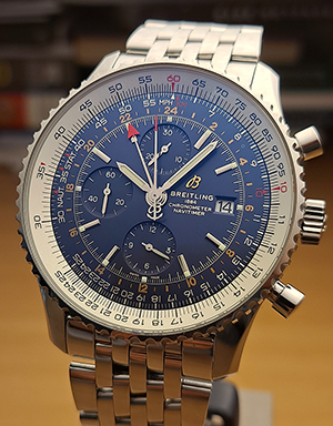 XL Breitling 1884 Chronometre Navitimer World Wristwatch