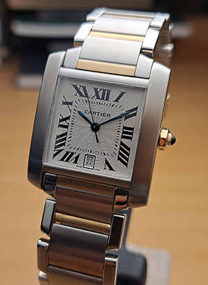 Large Cartier Tank Francaise 18K YG/SS Automatic Wristwatch Ref. W51005Q4