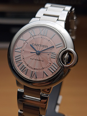 Ladies' Pink Cartier Ballon Bleu Ref. W6920100 