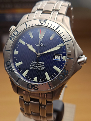 Omega Seamaster Professional 300M Chronometer Titanium Wristwatch