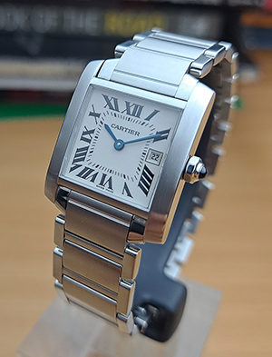 Ladies' Cartier Tank Francaise Midsize Quartz Wristwatch Ref. W51011Q3