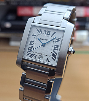 Large Cartier Tank Automatic Wristwatch Ref. W51002Q3