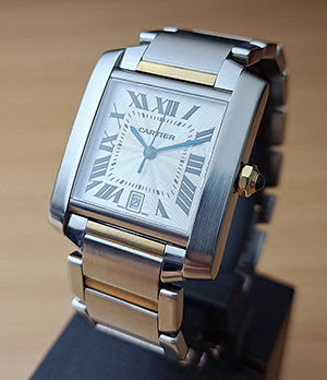Cartier Tank Francaise 18K YG/SS Large Wristwatch Ref. W51005Q4