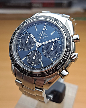 BLUE Omega Speedmaster Racing Co-Axial Chronometer Ref. 326.30.40.50.03.001