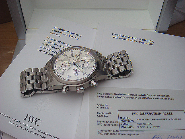 IWC Fliegeruhr/Spitfire Day Date Chronograph Wristwatch Ref. IW371705