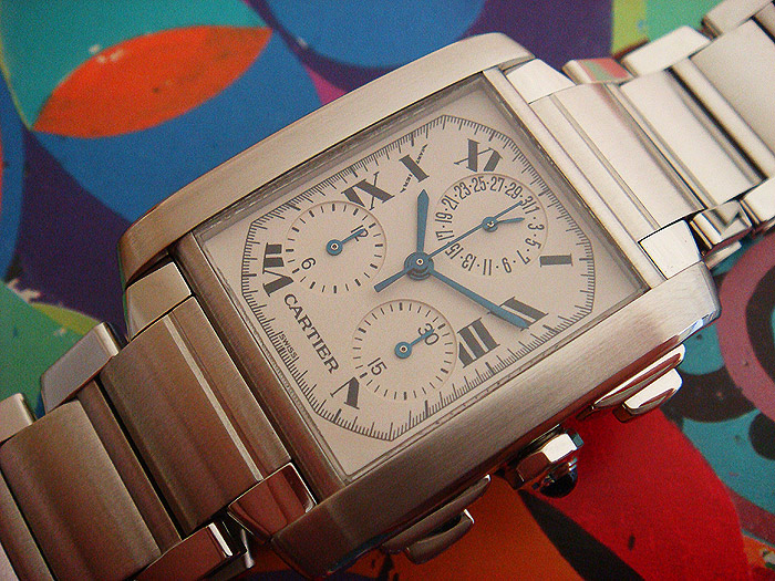 Cartier Tank Francaise Midsize Chronograph Watch Ref. W51001Q3 