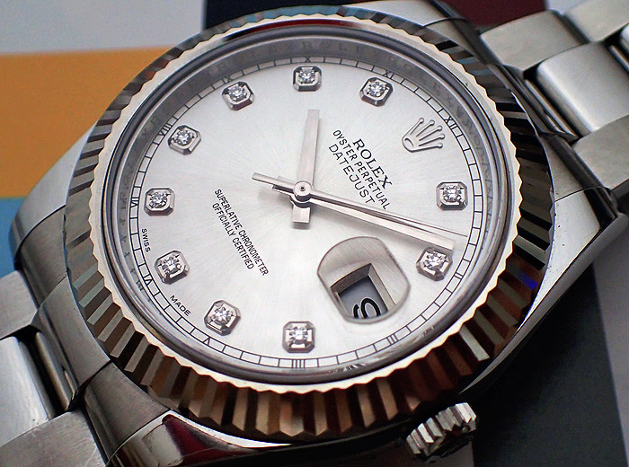 Rolex Oyster Perpetual Datejust II, Diamond Dial, Ref. 116334
