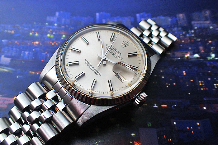 1979 Vintage Rolex Datejust 18k White Gold and S/S Ref. 16014