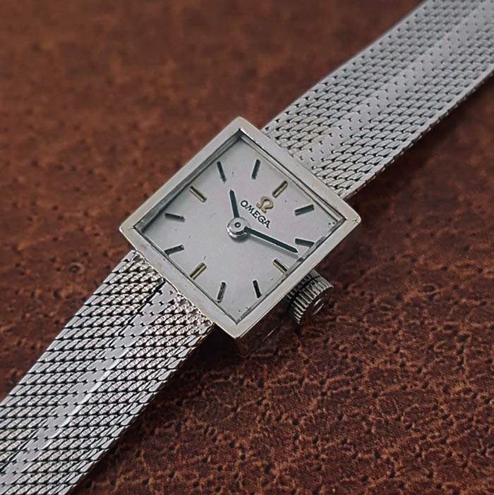 1963 Ladies' Omega 18K White Gold Wristwatch
