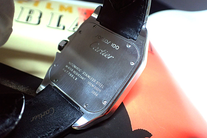 Cartier Santos 100 White Dial Roman Numeral Wristwatch W20073X8