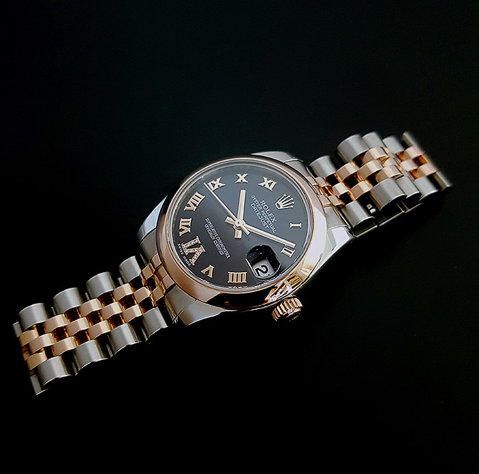 Ladies' Rolex Datejust Midsize RG & SS Wristwatch Ref. 178271