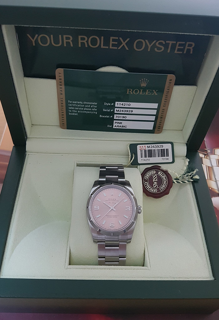 Rolex Oyster Perpetual Air King Wristwatch Ref. 114210