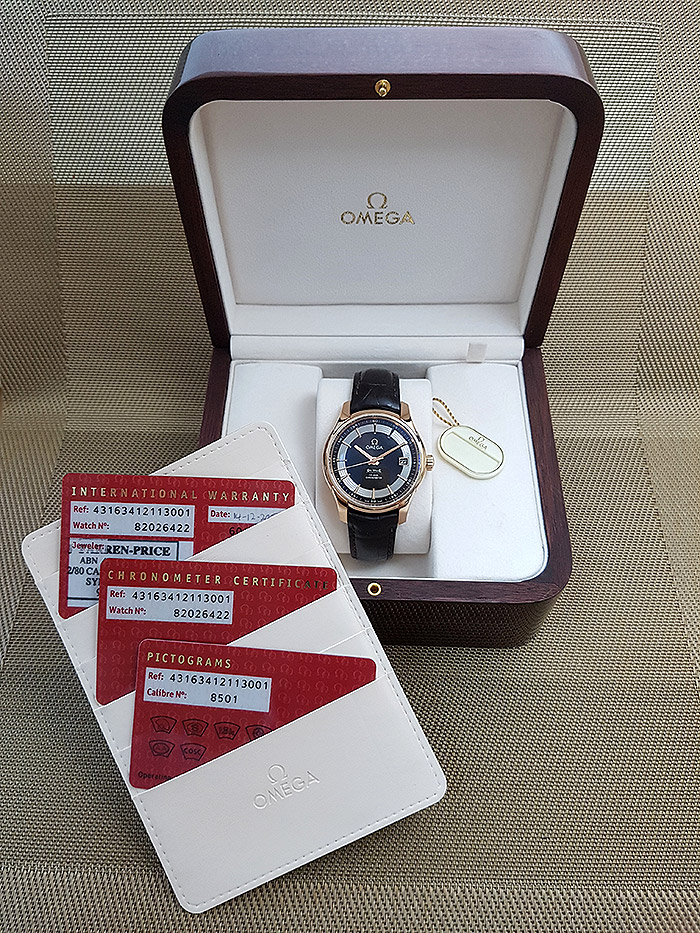 Omega De Ville Hour Vision Co-Axial 41mm 18K RG Wristwatch Ref. 431.63.41.21.13.001