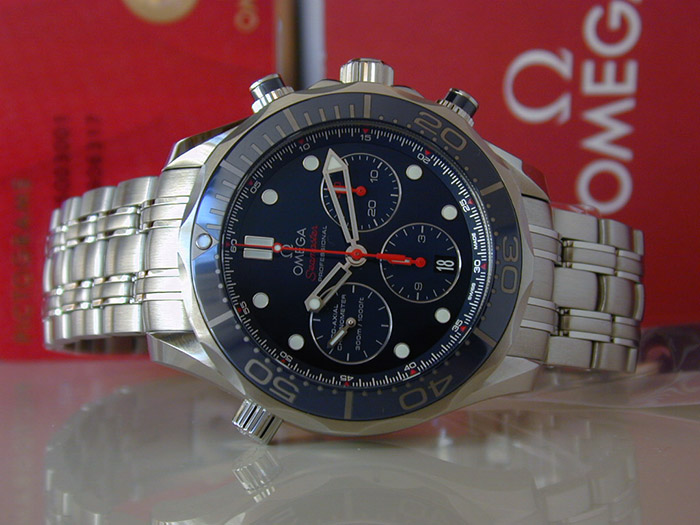 Omega Seamaster Diver 300M Co-Axial Chronograph Wristwatch 44mm Ref. 212.30.44.50.03.001