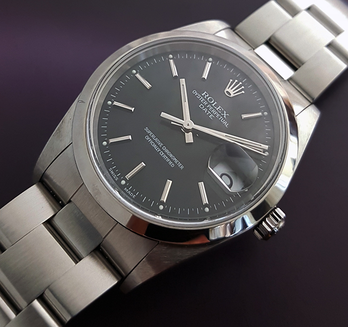 Unisex Rolex Oyster Perpetual Date Midsize Wristwatch Ref. 15200