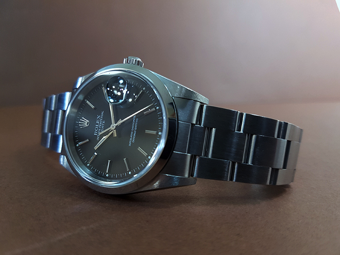 Unisex Rolex Oyster Perpetual Date Midsize Wristwatch Ref. 15200