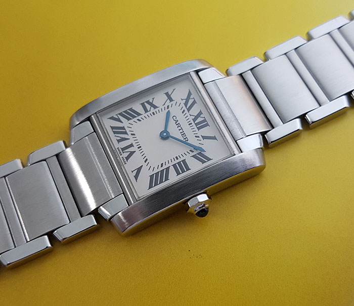 Ladies' Cartier Tank Francaise Midsize Quartz Wristwatch Ref. W51003Q3