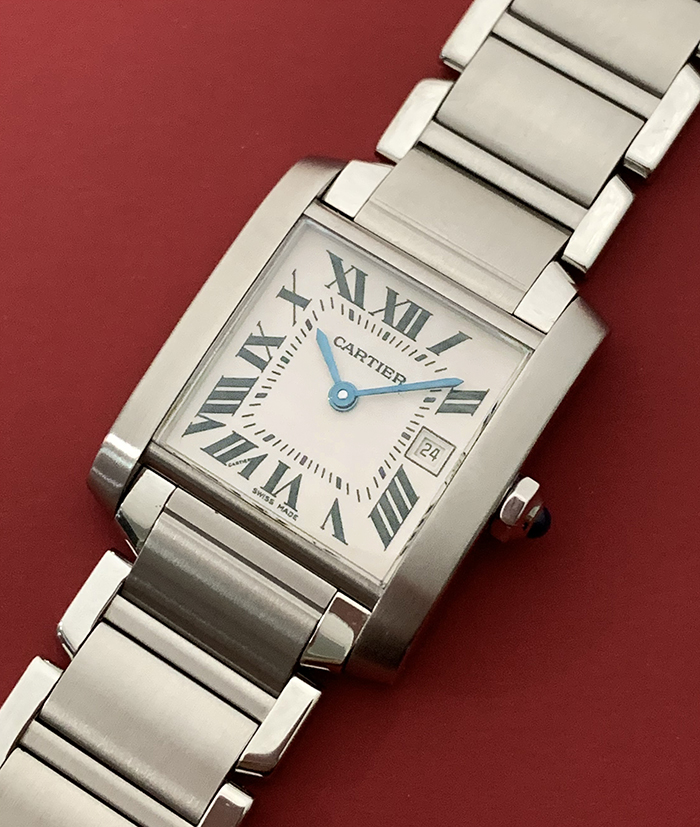  Ladies' Cartier Tank Francaise Midsize Quartz Wristwatch Ref. W51011Q3