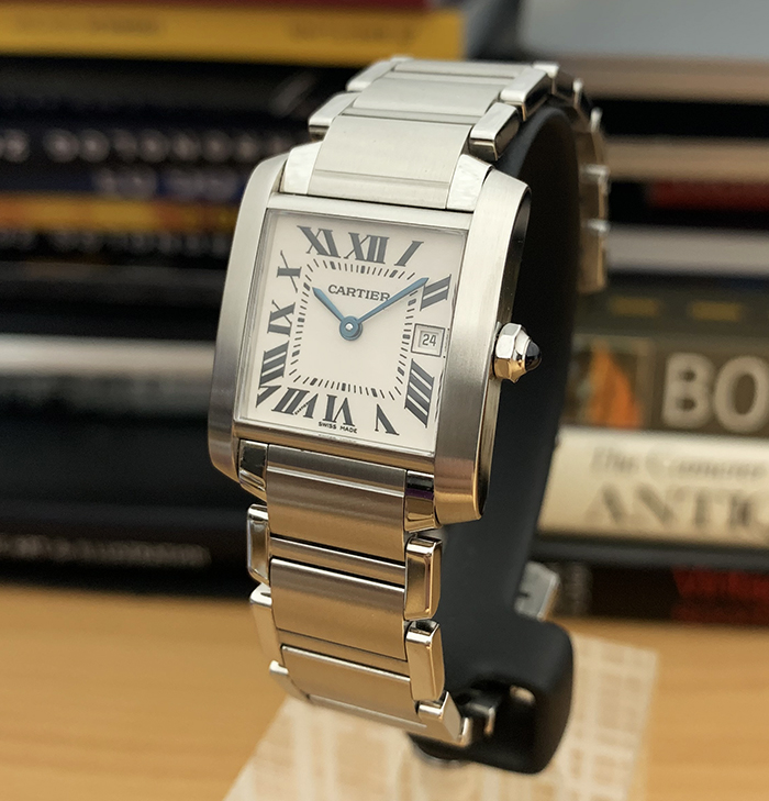 Ladies Cartier Tank Francaise Midsize Quartz Wristwatch Ref. W51011Q3