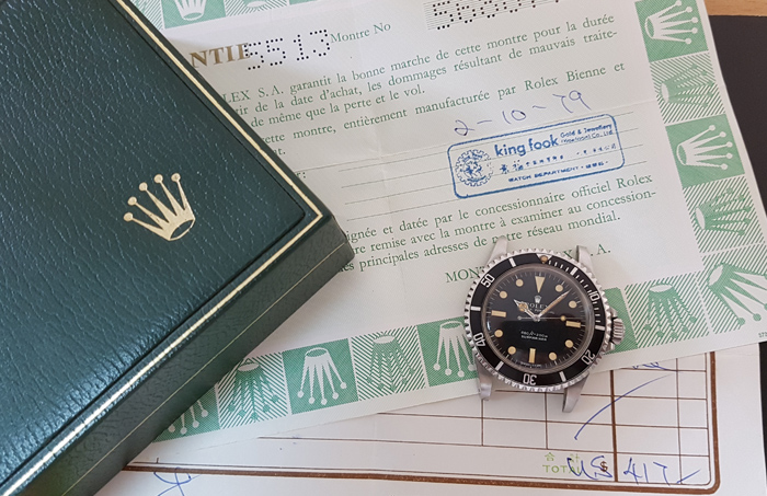 1979 Rolex Submariner Wristwatch Ref. 5513