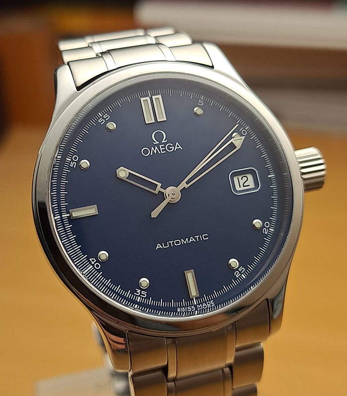 Blue Omega Classic Date Ref. 5203.80