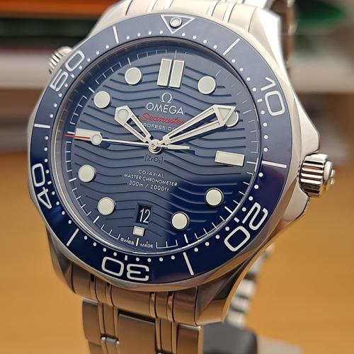 BLUE Omega Seamaster Diver 300M Co-Axial Wristwatch Ref. 210.30.42.20.03.001