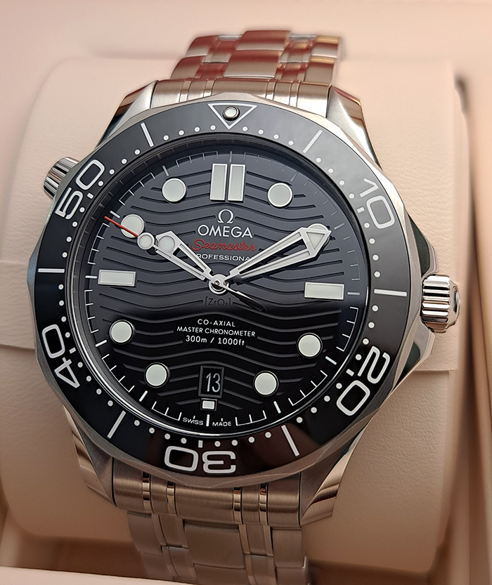BLACK Omega Seamaster Diver 300M Co-Axial Wristwatch Ref. 210.30.42.20.01.001