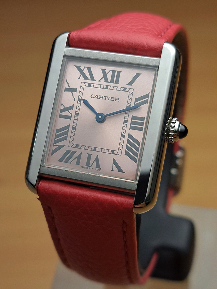 Pink Cartier Tank Solo Ref. W5200000
