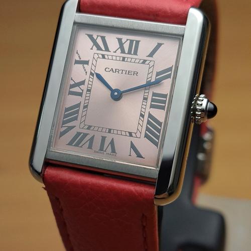 Pink Cartier Tank Solo Ref. W5200000