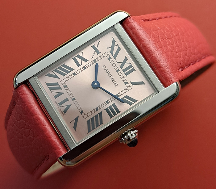 Pink Cartier Tank Solo Ref. W5200000