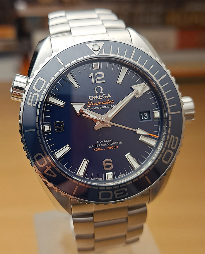 BLUE Omega Seamaster Planet Ocean Co-Axial Wristwatch Ref. 215.30.44.21.03.001
