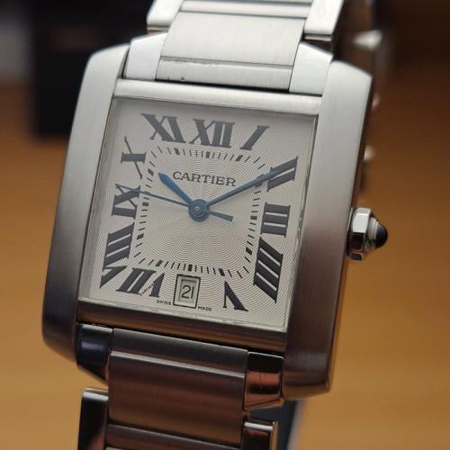 Large Cartier Tank Automatic Wristwatch Ref. W51002Q3