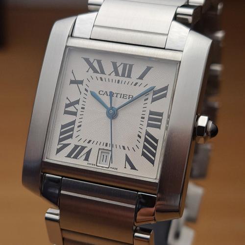 Large Cartier Tank Automatic Wristwatch Ref. W51002Q3