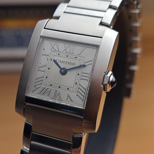 Ladies' Small Cartier Tank Francaise Quartz Wristwatch Ref. WSTA0065