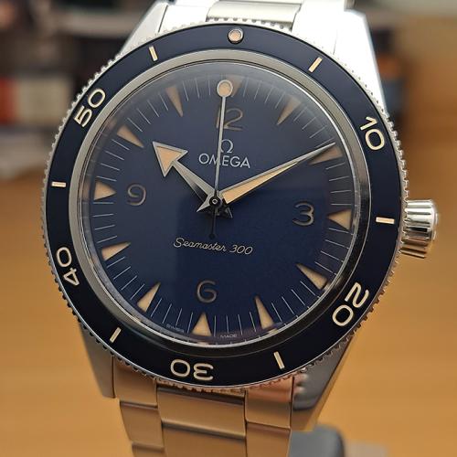 BLUE Omega Seamaster 300 Co-Axial Wristwatch Ref. 234.30.41.21.03.001