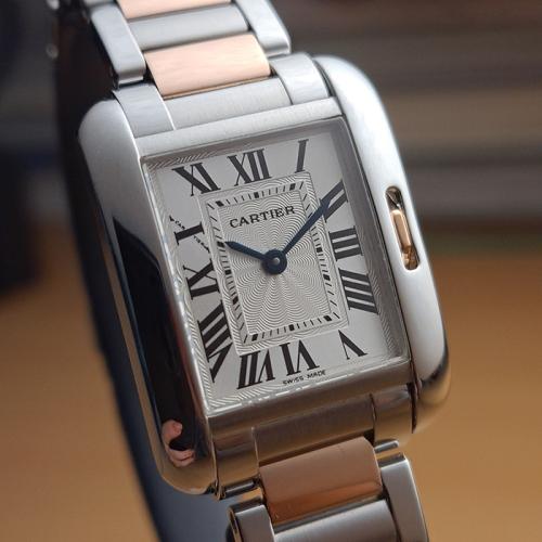 Ladies Cartier Tank Anglaise RG/SS Ref. W5310019
