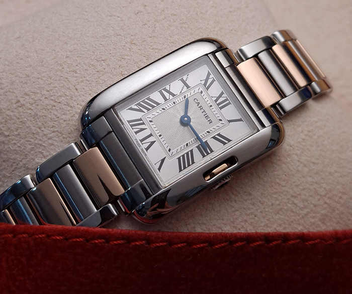 Ladies Cartier Tank Anglaise RG/SS Ref. W5310019