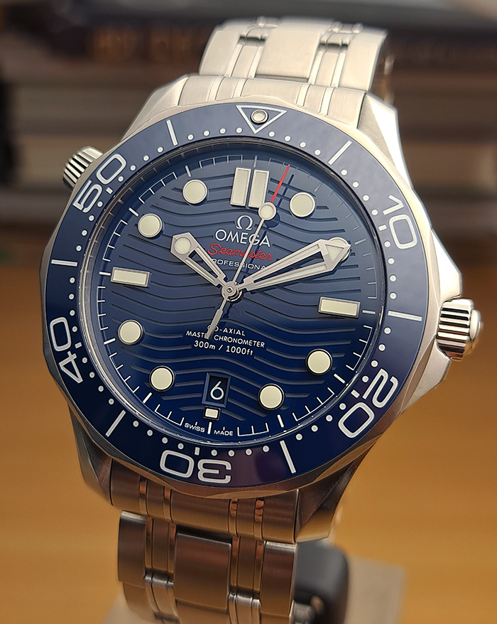 BLUE Omega Seamaster Diver 300M Co-Axial Wristwatch Ref. 210.30.42.20.03.001